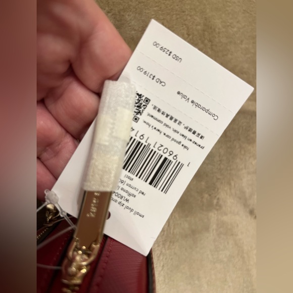 ❤️ NWT Red Kate Spade Staci Dual Zip Around Crossbody - Picture 10 of 11